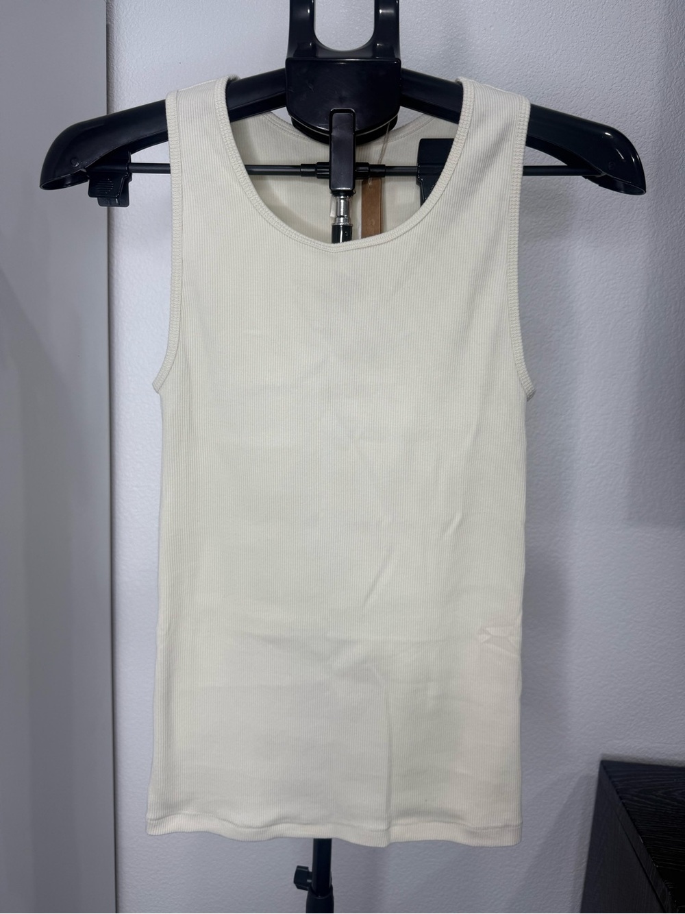 Women's Ribbed Tank Top - Cream